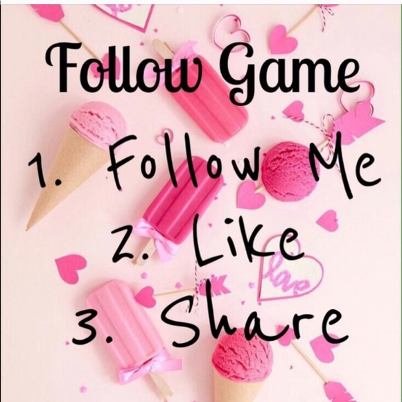 Other - FOLLOW GAME 💜🌸🌈💥
